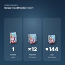 BARAJA INFANTIL SPIDEY 4 EN 1 - formato de venta: paquete de 12, caja de 144