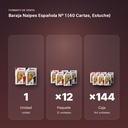 BARAJA NAIPES ESPAÑOLA Nº 1 (40 CARTAS, ESTUCHE) - formato de venta: paquete de 12, caja de 144