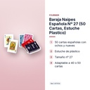 BARAJA NAIPES ESPAÑOLA Nº 27 (50 CARTAS, ESTUCHE PLASTICO) - características principales
