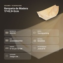 BARQUETA DE MADERA 17×8,5×2CM  - resumen de atributos