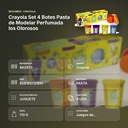 CRAYOLA SET 4 BOTES PASTA DE MODELAR PERFUMADA LOS OLOROSOS - resumen de atributos