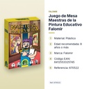 JUEGO DE MESA MAESTRAS DE LA PINTURA EDUCATIVO FALOMIR - características principales