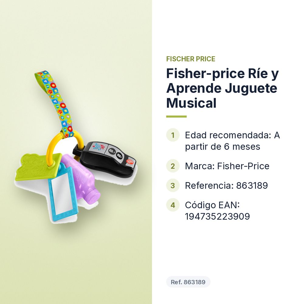 FISHER-PRICE RÍE Y APRENDE JUGUETE MUSICAL  - características principales