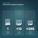 JUEGO APLI DE EQUILIBRIO PINGÜINOS - formato de venta: caja de 12, palé de 288