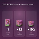 JUEGO APLI MOSAICO GOMA EVA PRIMAVERA  INFANTIL - formato de venta: caja de 12, palé de 192