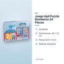 JUEGO APLI PUZZLE BOMBEROS 24 PIEZAS - características principales