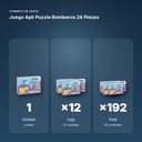 JUEGO APLI PUZZLE BOMBEROS 24 PIEZAS - formato de venta: caja de 12, palé de 192