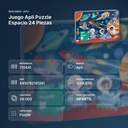 JUEGO APLI PUZZLE ESPACIO 24 PIEZAS - resumen de atributos