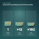 JUEGO APLI PUZZLE MAPAMUNDI 24 PIEZAS DISEÑO - formato de venta: caja de 12, palé de 192