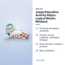 JUEGO EDUCATIVO ACTIVITY 60PZS LOGICAL BLOCKS MINILAND - características principales