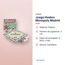 JUEGO HASBRO MONOPOLY MADRID - características principales