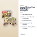 JUEGO HASBRO RISK ESTRATEGIA Y CONQUISTA - características principales