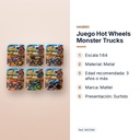 JUEGO HOT WHEELS MONSTER TRUCKS - características principales