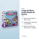 JUEGO DE MESA LUDILO BATALLA DE GENIOS  - características principales