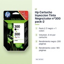 HP CARTUCHO INYECCION TINTA NEGRO/COLOR Nº300 PACK-2 - características principales