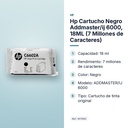 HP CARTUCHO NEGRO ADDMASTER/IJ 6000, 18ML (7 MILLONES DE CARACTERES) - características principales