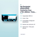 HP DESIGNJET 5000/5500  CARTUCHO CIAN Nº81, 680ML. TINTA PARA INTERIOR. - características principales