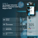 HP DESKJET 1210,1212 PACK 2 CARTUCHO COLOR Y NEGRO Nº305 - resumen de atributos