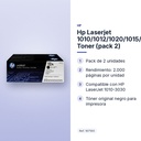 HP LASERJET 1010/1012/1020/1015/3015/3020/3030 TONER (PACK 2) - características principales