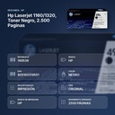 HP LASERJET 1160/1320, TONER NEGRO, 2.500 PAGINAS - resumen de atributos