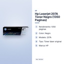 HP LASERJET 207A TONER NEGRO (1350 PAGINAS) - características principales