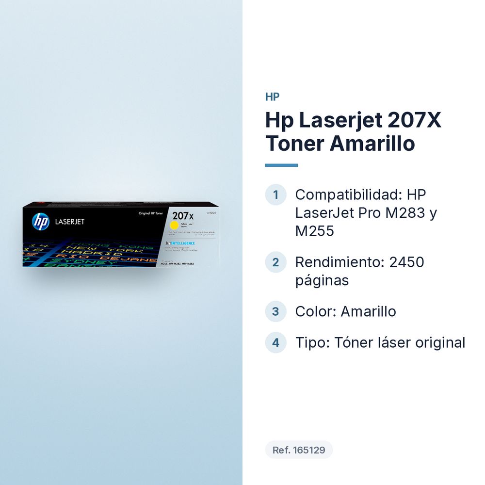 HP LASERJET 207X TONER AMARILLO - características principales