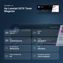 HP LASERJET 207X TONER MAGENTA - resumen de atributos