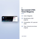 HP LASERJET 216A TONER MAGENTA - características principales