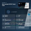 HP LASERJET 507A TONER CIAN - resumen de atributos