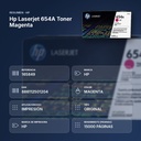 HP LASERJET 654A TONER MAGENTA - resumen de atributos