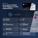 HP LASERJET CP3525 TONER MAGENTA (7.000 PAGINAS)504A - resumen de atributos