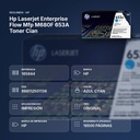 HP LASERJET ENTERPRISE FLOW MFP M680F 653A TONER CIAN - resumen de atributos