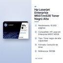 HP LASERJET ENTERPRISE M507/M528 TONER NEGRO ALTA - características principales