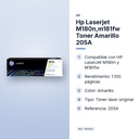 HP LASERJET M180N,M181FW TONER AMARILLO 205A - características principales
