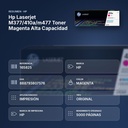 HP LASERJET M377/410A/M477 TONER MAGENTA ALTA CAPACIDAD - resumen de atributos