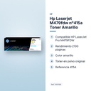 HP LASERJET M479FDW Nº415A TONER AMARILLO - características principales