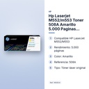 HP LASERJET M552/M553 TONER 508A AMARILLO 5.000 PAGINAS ESTANDARD - características principales