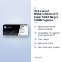 HP LASERJET M552/M553/M577 TONER 508A NEGRO 6.000 PAGINAS ESTANDARD - características principales