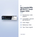 HP LASERJET MFP M176/177, TONER NEGRO 130A - características principales