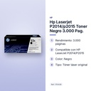 HP LASERJET P2014/P2015 TONER NEGRO 3.000 PAG. - características principales