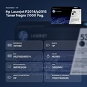 HP LASERJET P2014/P2015 TONER NEGRO 7.000 PAG. - resumen de atributos