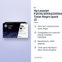 HP LASERJET P2035/2055D/2055DN TONER NEGRO (PACK 2) - características principales