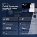 HP LASERJET P2055D/2055DN TONER NEGRO 6.000 PAGINAS PACK-2 DESC - resumen de atributos