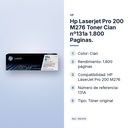 HP LASERJET PRO 200 M276 TONER CIAN Nº131A 1.800 PAGINAS. - características principales