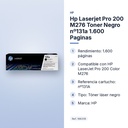 HP LASERJET PRO 200 M276 TONER NEGRO Nº131A 1.600 PAGINAS - características principales
