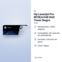 HP LASERJET PRO M118/M148 94X TONER NEGRO - características principales