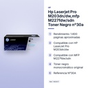 HP LASERJET PRO M203DN/DW,MFP M227FDW/SDN TONER NEGRO Nº30A - características principales