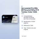 HP LASERJET PRO MFP M175NW/M176FW/177FW/CP1025NW TAMBOR COLOR 126A - características principales