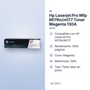 HP LASERJET PRO MFP M176N/M177 TONER MAGENTA 130A - características principales