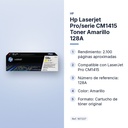 HP LASERJET PRO/SERIE CM1415 TONER AMARILLO  128A - características principales
